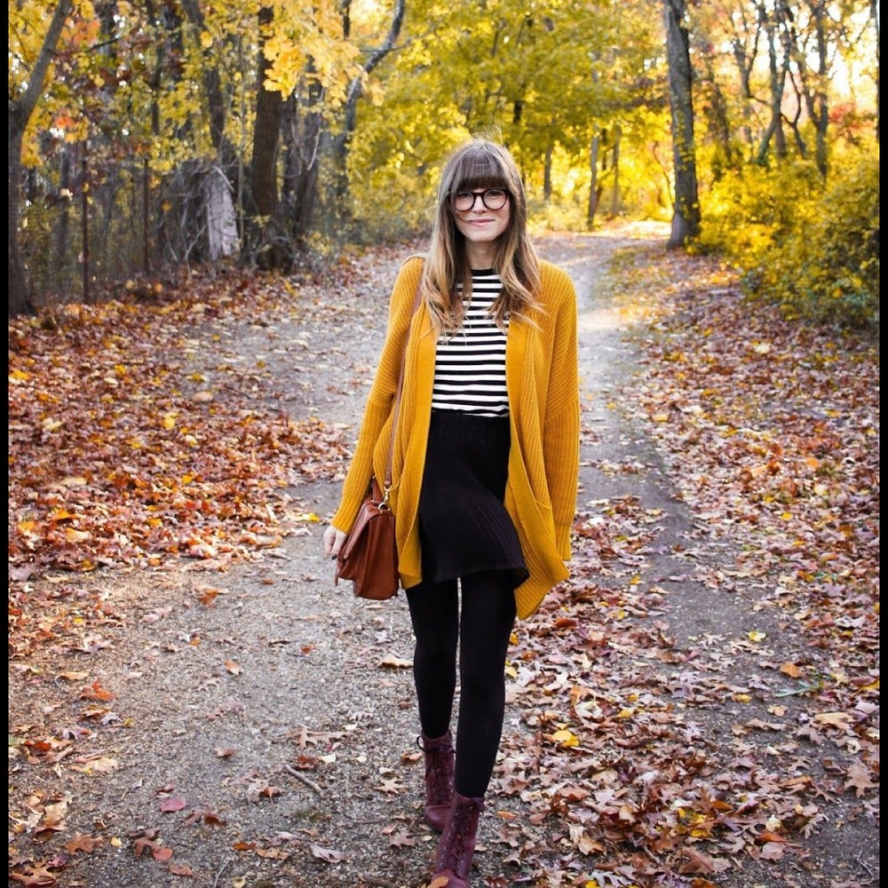 🍁Women's Mustard Cardigan Sweater🍁